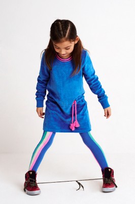 Mim-Pi Strumpfhose Rallystreifen blau