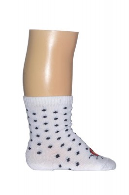Bonnie Doon Baby Socken LADYBIRD MARIENKÄFER white