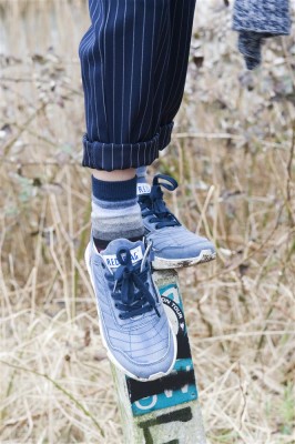 Bonnie Doon Socken BIG STRIPE light navy