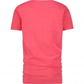 Vingino T-Shirt V-Ausschnitt HAMA flu red 128 - 8y