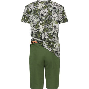 Vingino Schlafanzug/Pyjama kurz WADY SET dark army S