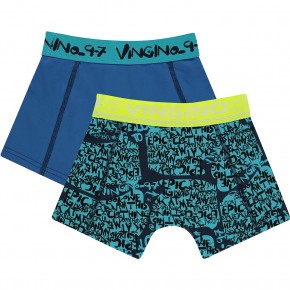Vingino Boxer/Short 2er-Pack GRAFITY capri blue 140/152 - L