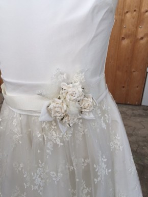 MONNY Kommunionkleid KANT ecru taft 152
