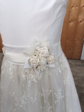 MONNY Kommunionkleid KANT ecru taft 152