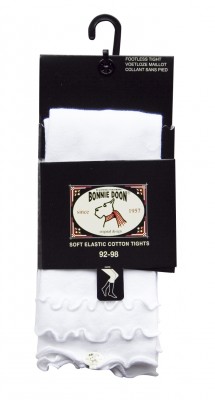 Bonnie Doon Capri-Legging Frou Frou mit Wellensaum weiß Gr. 140 - 146