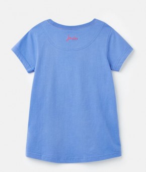 Joules Mädchen T-Shirt PIXIE Hund blau