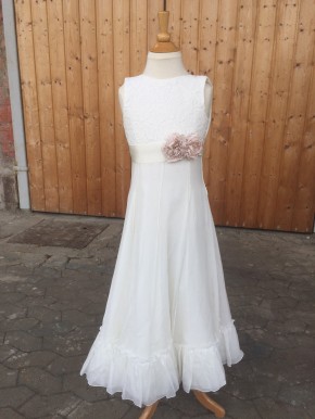MONNY Kommunionkleid VOILE 05 ecru 3/4lang 140