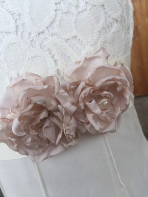 MONNY Kommunionkleid VOILE 05 ecru 3/4lang 140