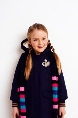 Mim-Pi Winter-Mantel/Winter-Jacke blau 110