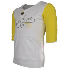 Kiezel-tje Halbarm-Shirt weiß/gelb