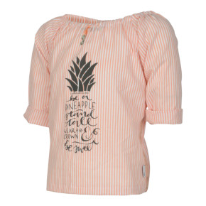 KIE stone Streifen Bluse peach