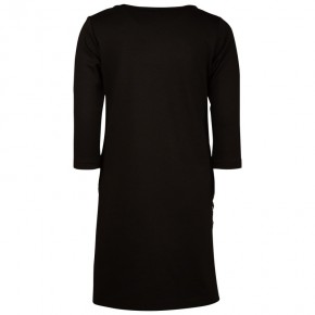 KIE stone Langarm-Kleid mit Tüllspitze Blumen schwarz 146/152