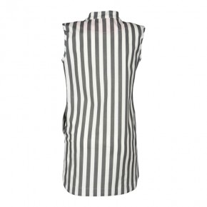 KIE stone Kleid Streifen grey