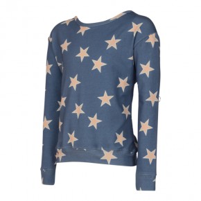 KIE stone Langarmshirt/Longsleeve/Sweater Sterne blau 110/116