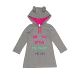 Mim-Pi Kapuzen-Kleid Pussycat grau Gr. 110