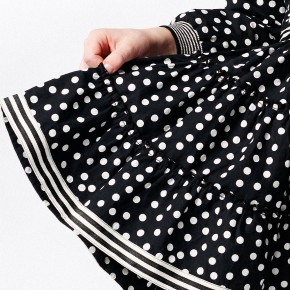 Mim-Pi Kleid Dots schwarz weiß 110