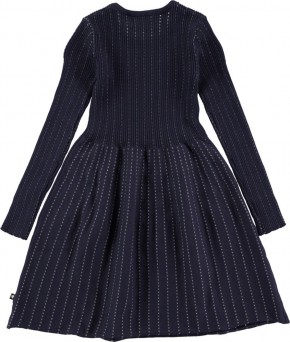 Molo Mädchen Langarm-Strickkleid CAMERON total eclipse 122/128