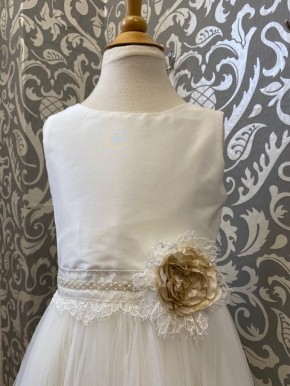 MONNY Kommunionkleid TAFT TULE 20-15 ecru