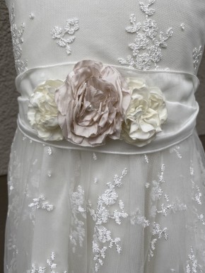 MONNY Kommunionkleid KANT 20-38 ecru taft 146