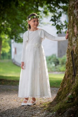 MONNY Kommunionkleid KANT 21-01 langer Rock weiß