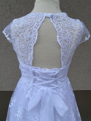 MONNY Kommunionkleid KANT 21-01 langer Rock weiß