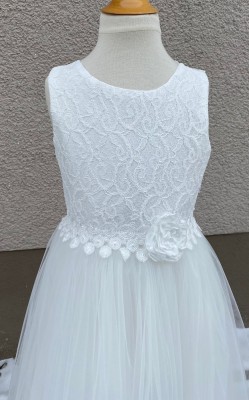 MONNY Kommunionkleid KANT TULE 21-02 ecru 146