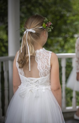 MONNY Kommunionkleid KANT TULE 21-02 ecru 146