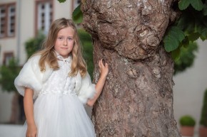 MONNY Kommunionkleid BLOEMPJE 21-10 ecru lang 146