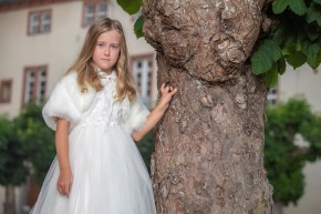 MONNY Kommunionkleid BLOEMPJE 21-10 ecru lang 146