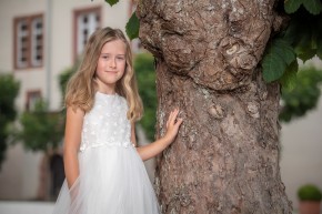 MONNY Kommunionkleid BLOEMPJE 21-10 ecru lang 146