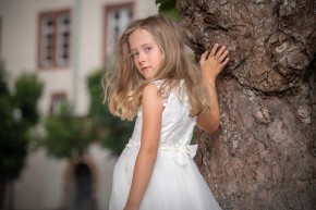 MONNY Kommunionkleid BLOEMPJE 21-10 ecru lang 146