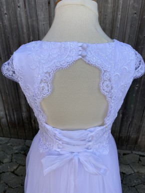 MONNY Kommunionkleid KANT TULE 21-20 weiß lang 146