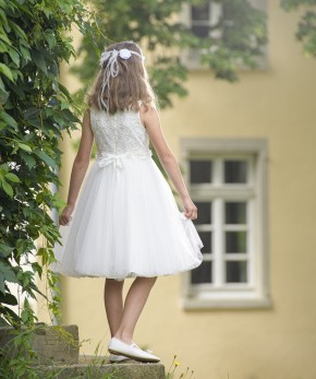 MONNY Kommunionkleid PAILLET TULE 22-33 ecru 152