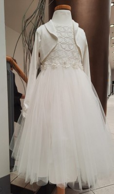 MONNY Kommunionkleid PAILLET TULE 22-33 ecru 152
