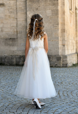 MONNY Kommunionkleid HARTJE 23-05 ecru lang 146
