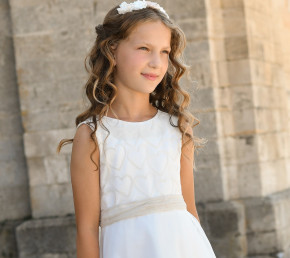 MONNY Kommunionkleid HARTJE 23-05 ecru lang 146