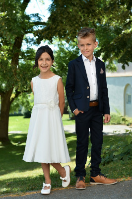 MONNY Kommunionkleid PAILETT 23-09 ecru 152