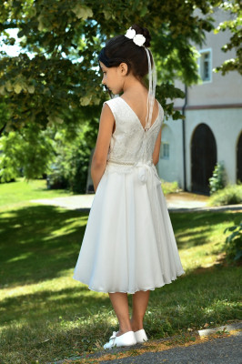 MONNY Kommunionkleid PAILETT 23-09 ecru 152