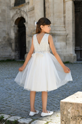 MONNY Kommunionkleid HARTJE 23-11 ecru 3/4 lang