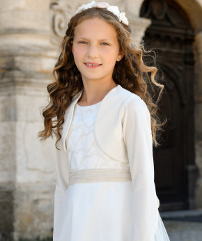 MONNY Kommunionkleid HARTJE 23-11 ecru 3/4 lang