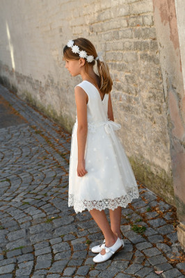 MONNY Kommunionkleid KANT BLOEM 23-13 ecru 134