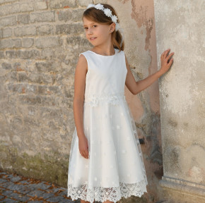 MONNY Kommunionkleid KANT BLOEM 23-13 ecru 134
