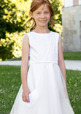 MONNY Kommunionkleid BLOEM 23-17 weiß 3/4 lang