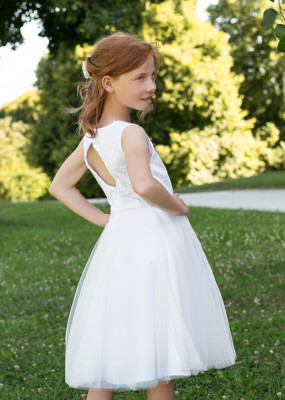 MONNY Kommunionkleid BLOEM 23-17 weiß 3/4 lang