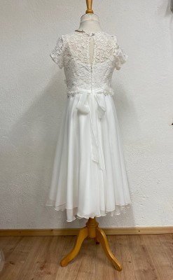 MONNY Kommunionkleid KANT CREPE 22-11 ecru 3/4 lang 146
