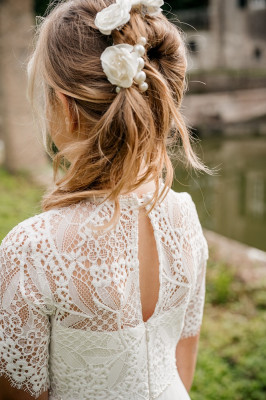 MONNY Kommunionkleid KANT CREPE PAREL 25-11 8/10-lang ecru