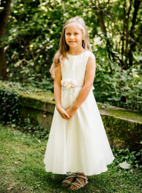 MONNY Kommunionkleid KANT HALVE CIRKEL 25-12 8/10-lang ecru