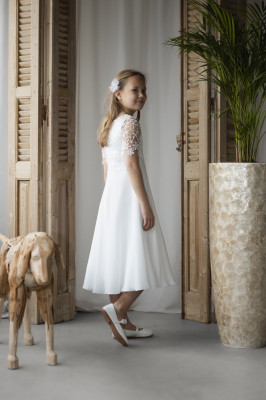 MONNY Kommunionkleid KANT K. MOUW 26-07 lang ecru