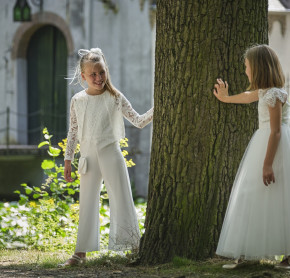 MONNY Kommunion Jumpsuit 24-30 KANT mit Spitzenbolero Z24-47