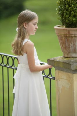 MONNY Kommunionkleid CREPE 22-14 mit Spitzen-Bolero lang ecru